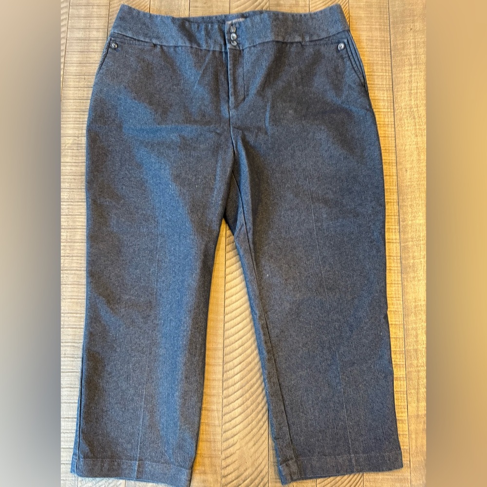 Dockers Blue Mid-Rise Cropped Ankle Jean Pant Women’s Size 16